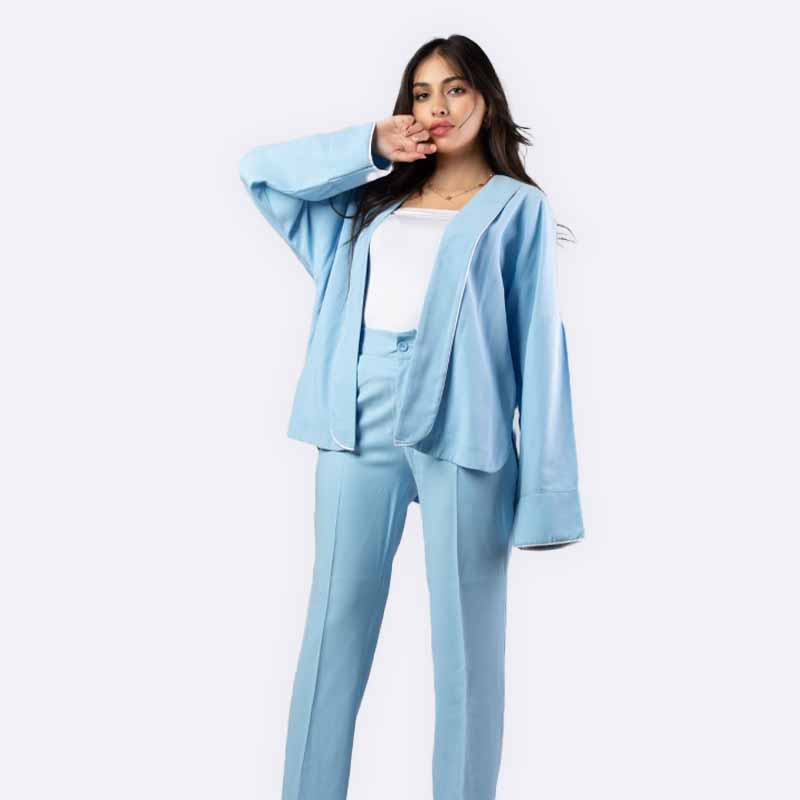 Oversized Light Blue Jacket