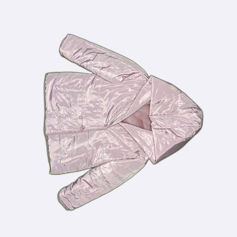 Reversible Quilted Puffer Jacket with Fur Lining