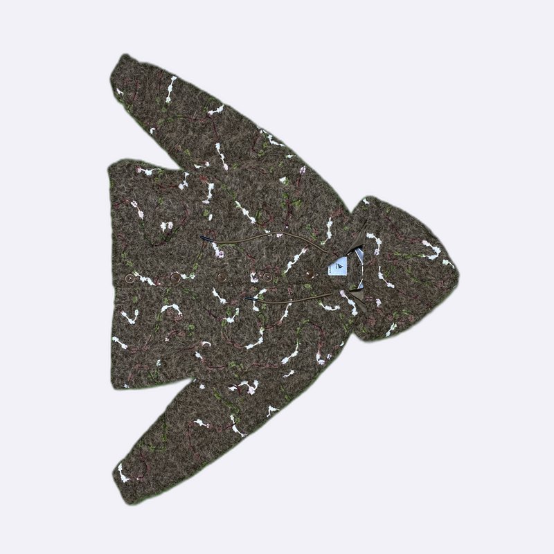 Bohemian Chic Hooded Button-Up Jacket