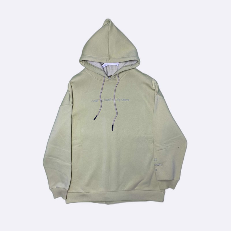 Embroidered Slogan Oversized Hoodie