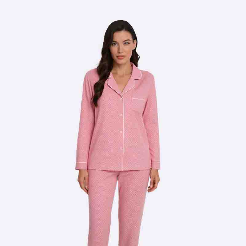 Woven Print Pajama Set