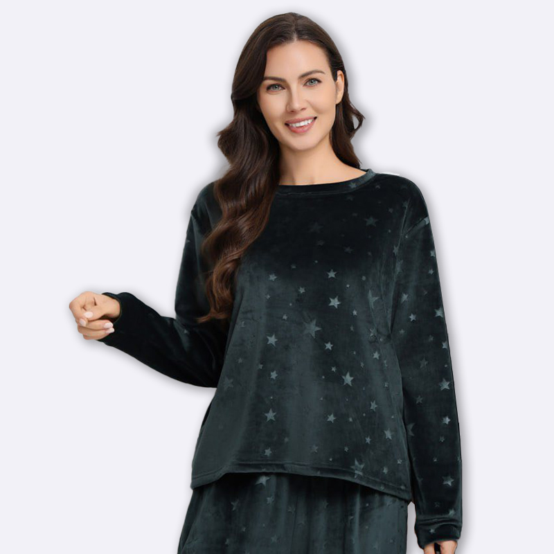 Starry Night Velvet Lounge Pajama Set