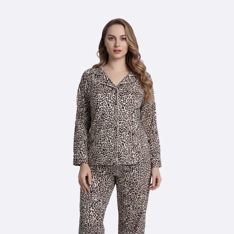 Leopard Print Women's Pajama Set