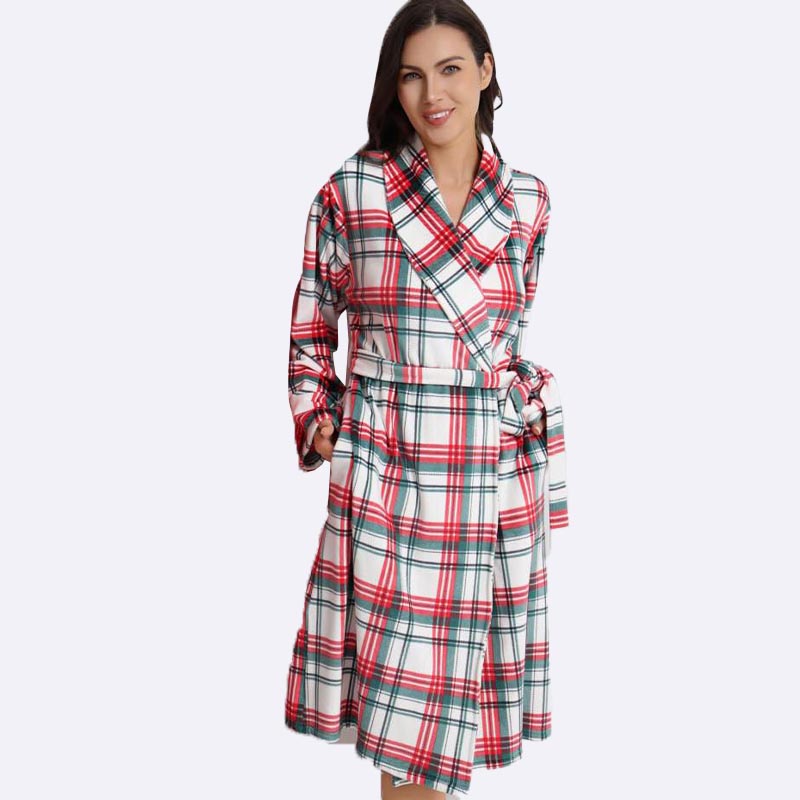 Holiday Plaid Cozy Robe