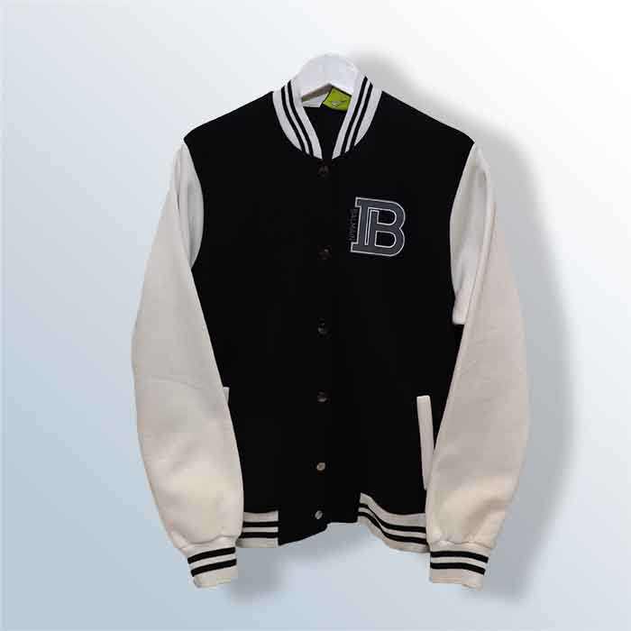 Women's Cotton Fleece Baseball Jacket