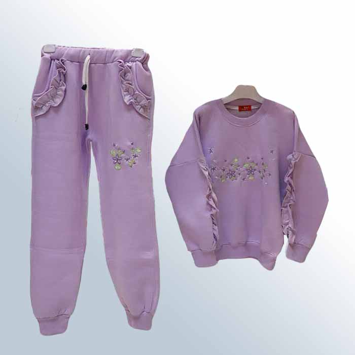 Girls Cotton Fleece Pajamas