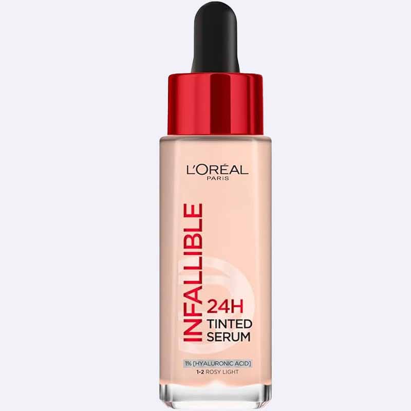 L'Oréal Paris Infallible 24H Tinted Serum rosey light 1-2