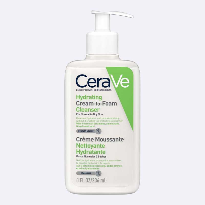 CeraVe Hydrating Cream-to-Foam Cleanser