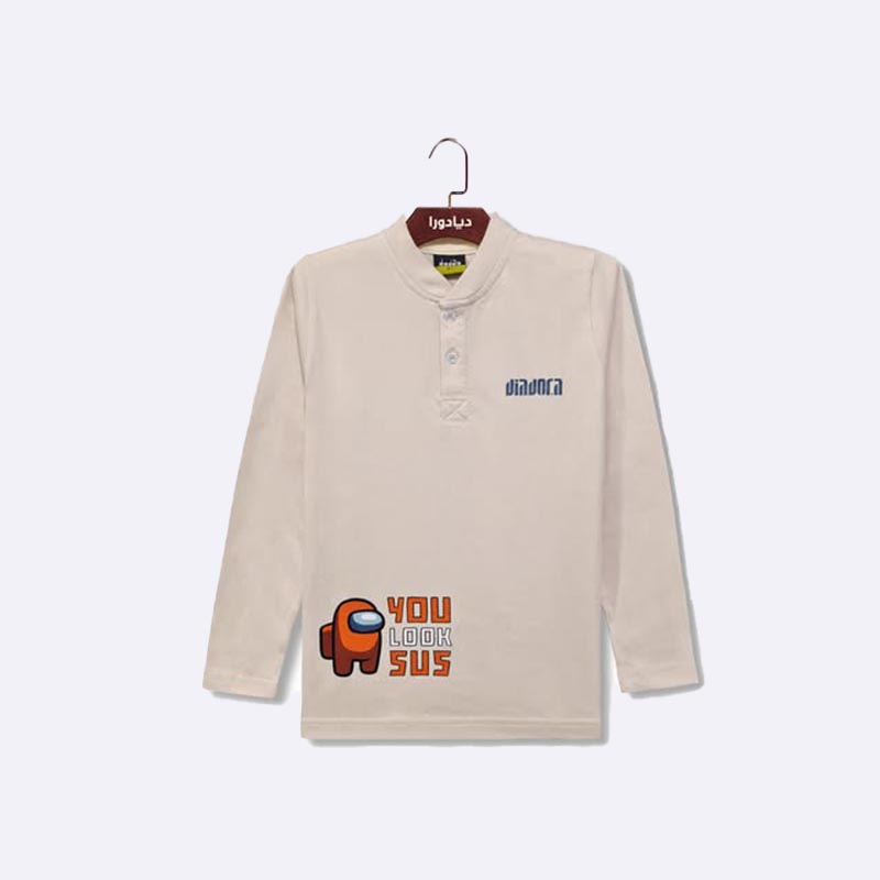 Boys' Long-Sleeve Graphic Polo Shirt