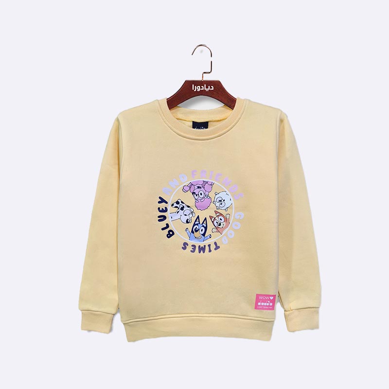 Girls' Bluey and Friends Graphic Crewneck Sweatshirt