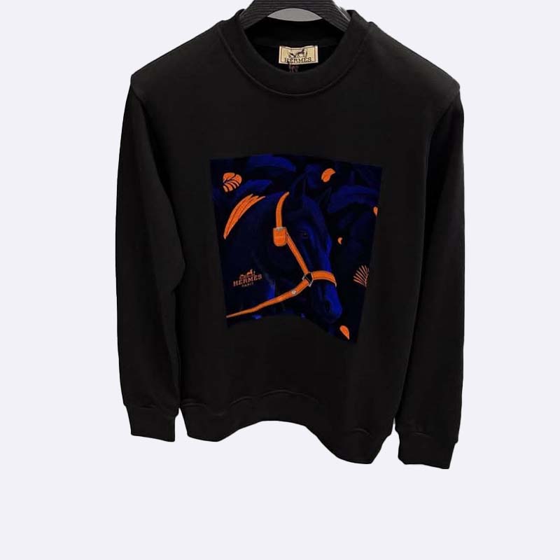 Printed Horse Design Sweatshirt