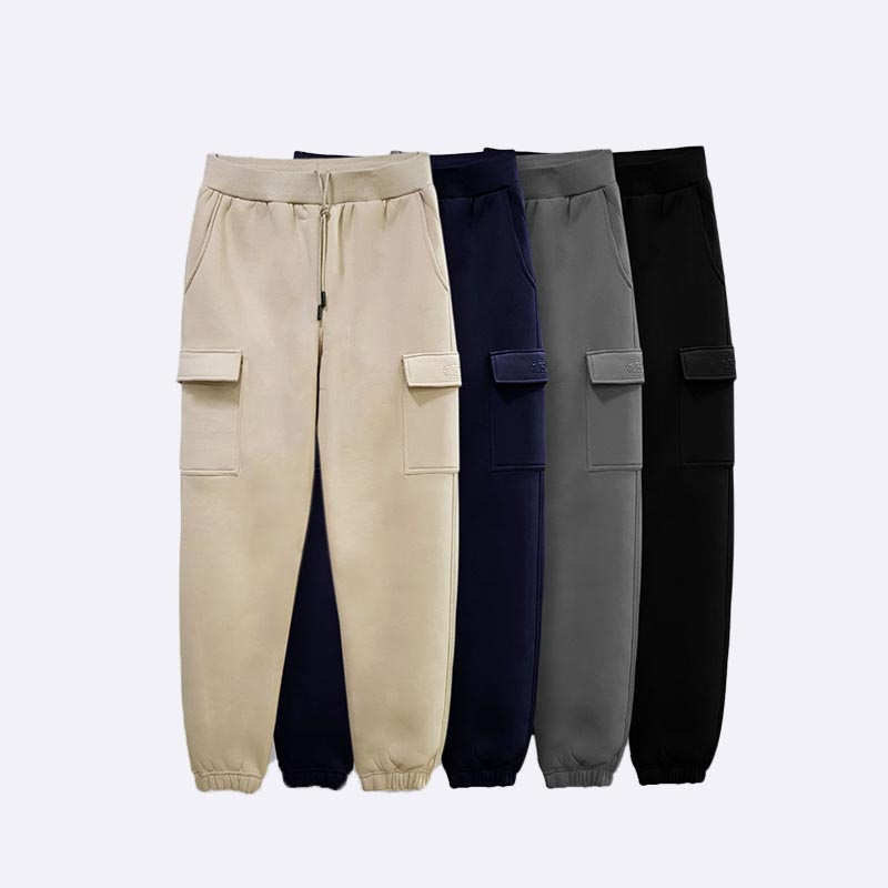 Men's Fleece Cargo Jogger Pants