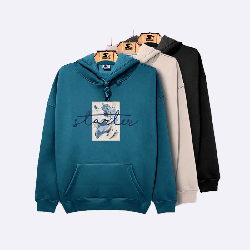 Men's Graphic Print Pullover Hoodie