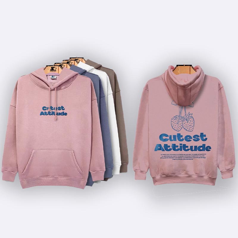 Women's 100% Cotton Graphic Hoodie