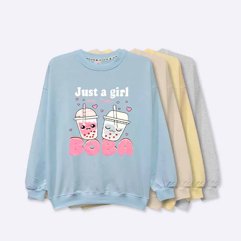 Boba Print Sweatshirt