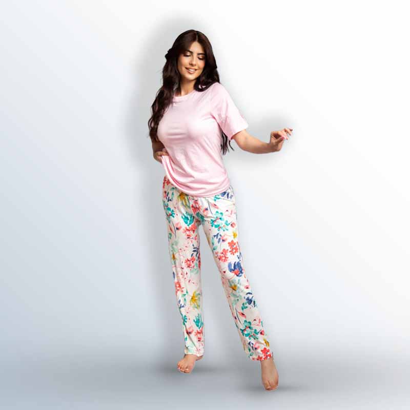 Cotton sweater pajamas and viscose pants
