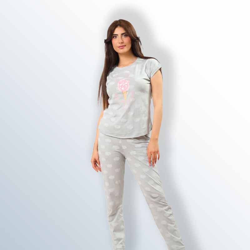 One-color cotton pajamas
