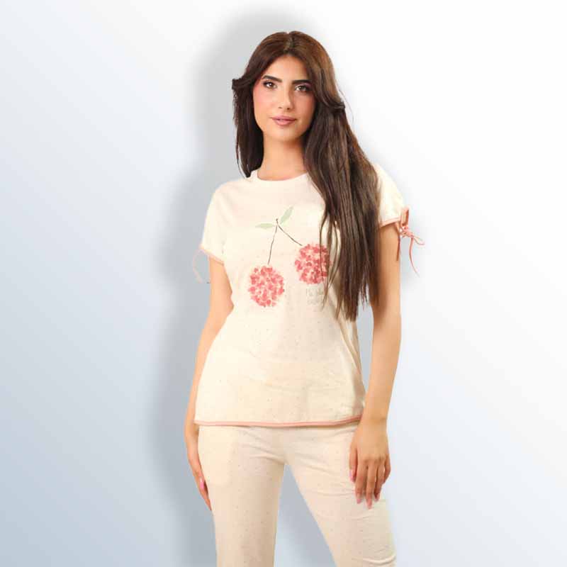 One-color cotton pajamas