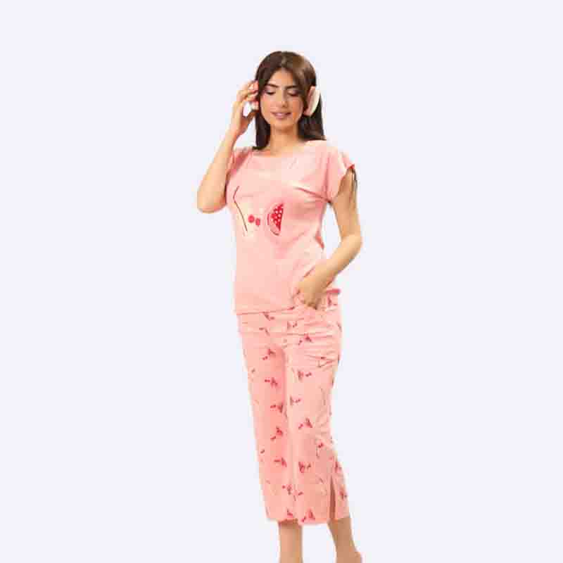 Women's Fruit Print Pajama Set