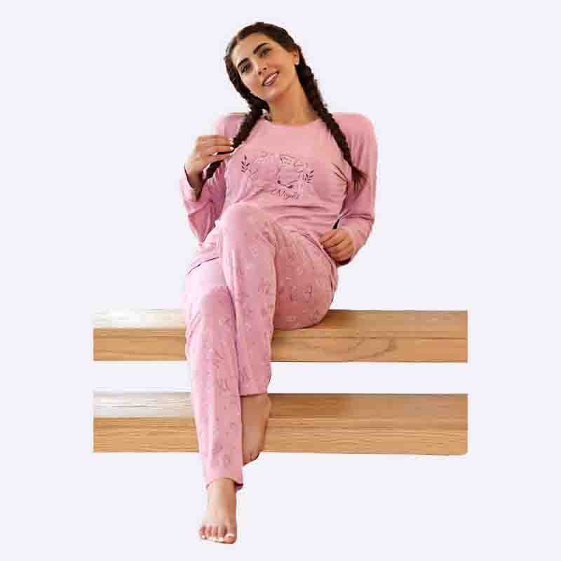 Women's Printed Cotton Pajama Set