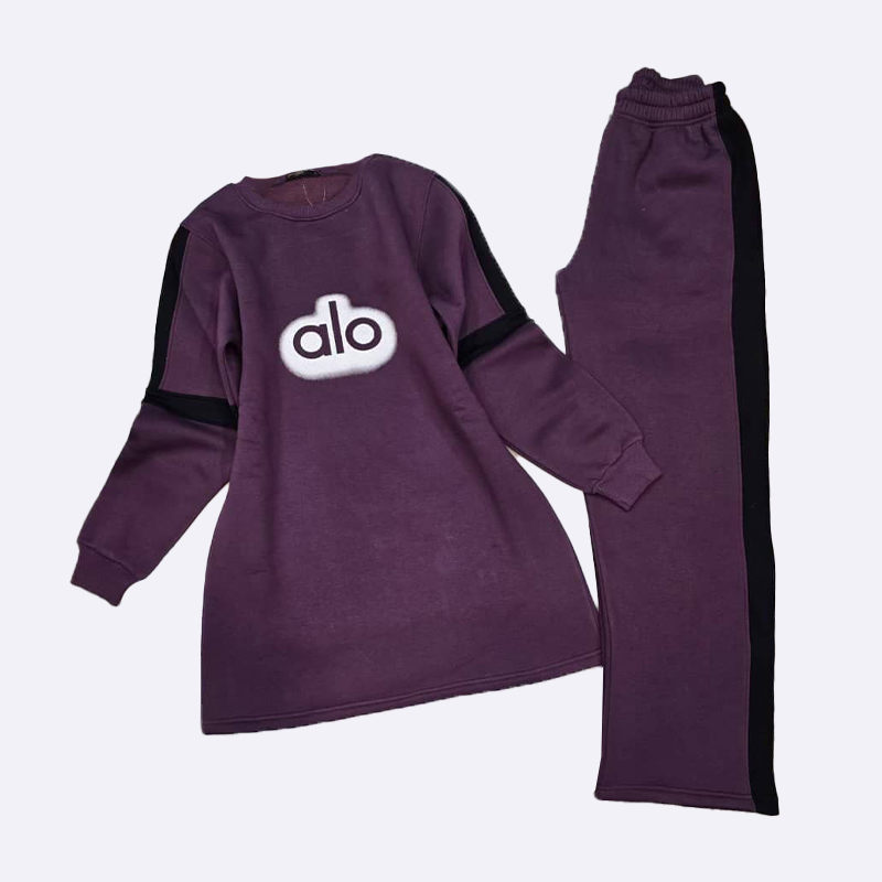 Alo Women's Purple Tracksuit Set