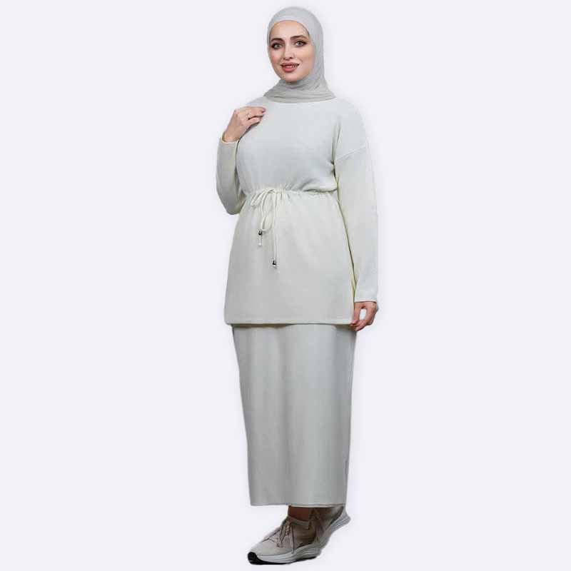 Modest Knit Top & Skirt Set