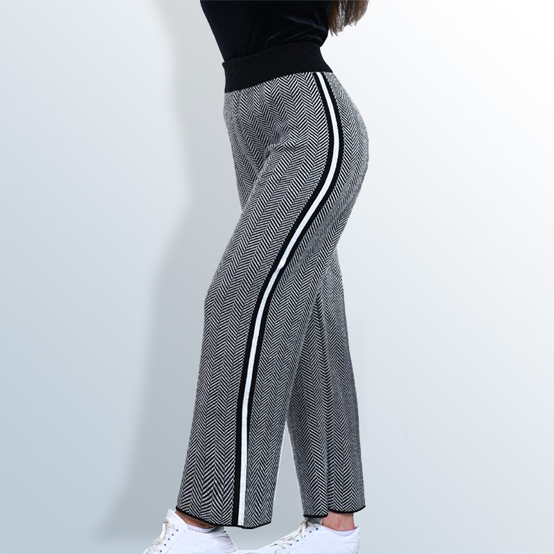 Wool knitted pants