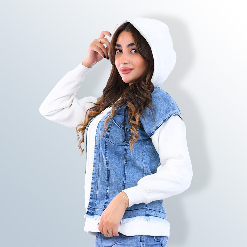 Guaranteed fleece cotton jacket with jeans