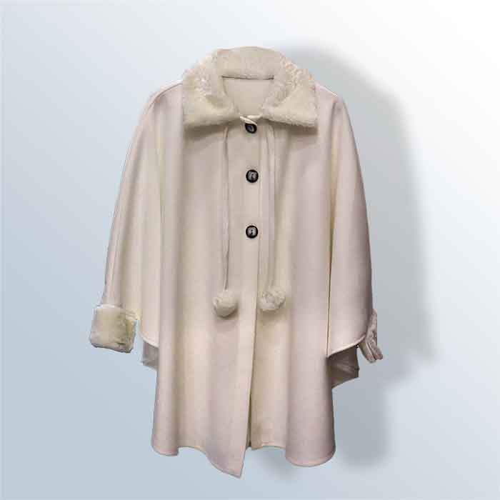 Women's fur dome cape