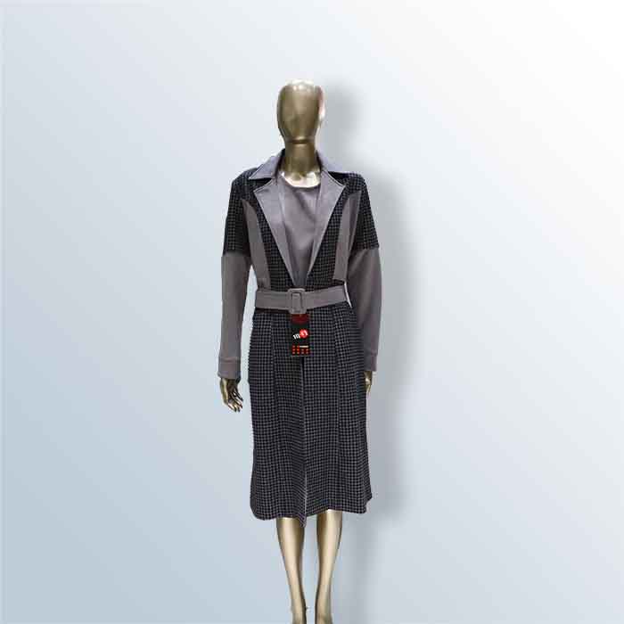 Women's Wrap Coat with Dress