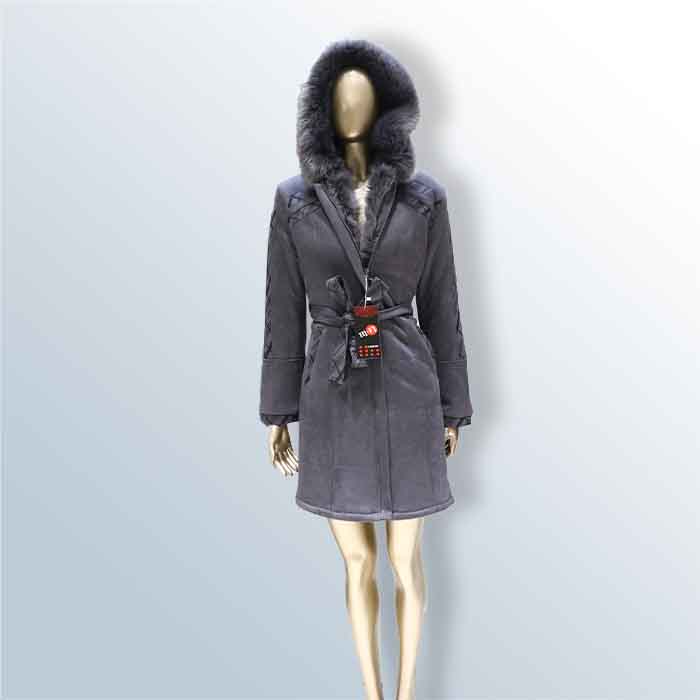 Women's fur hat jacket