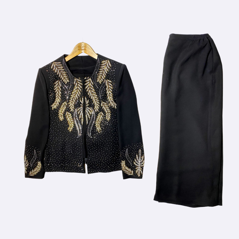 Embroidered Two-Piece Formal Set