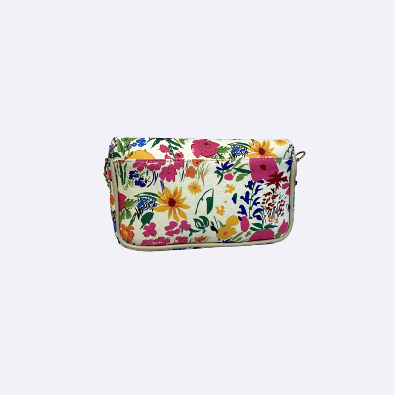Floral Print Chain Shoulder Bag