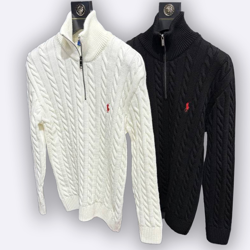 Polo Ralph Lauren Cable Knit Quarter-Zip Sweater