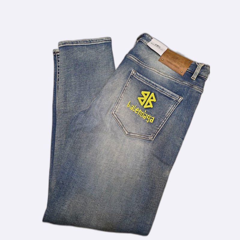 Balenciaga BB Logo Embroidered Jeans