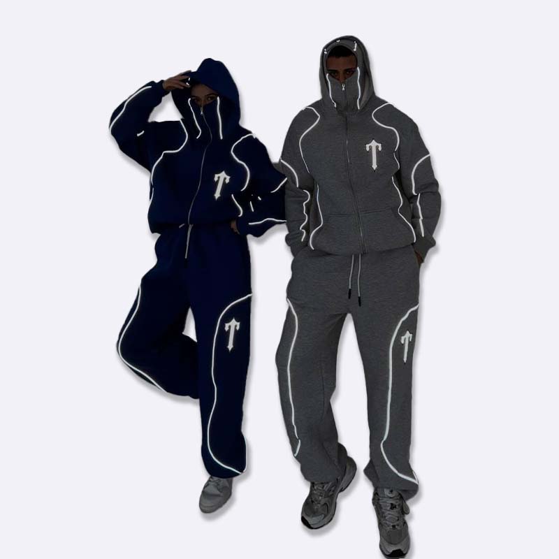 Trapstar Men Reflective It's A Secret Tracksuit Black