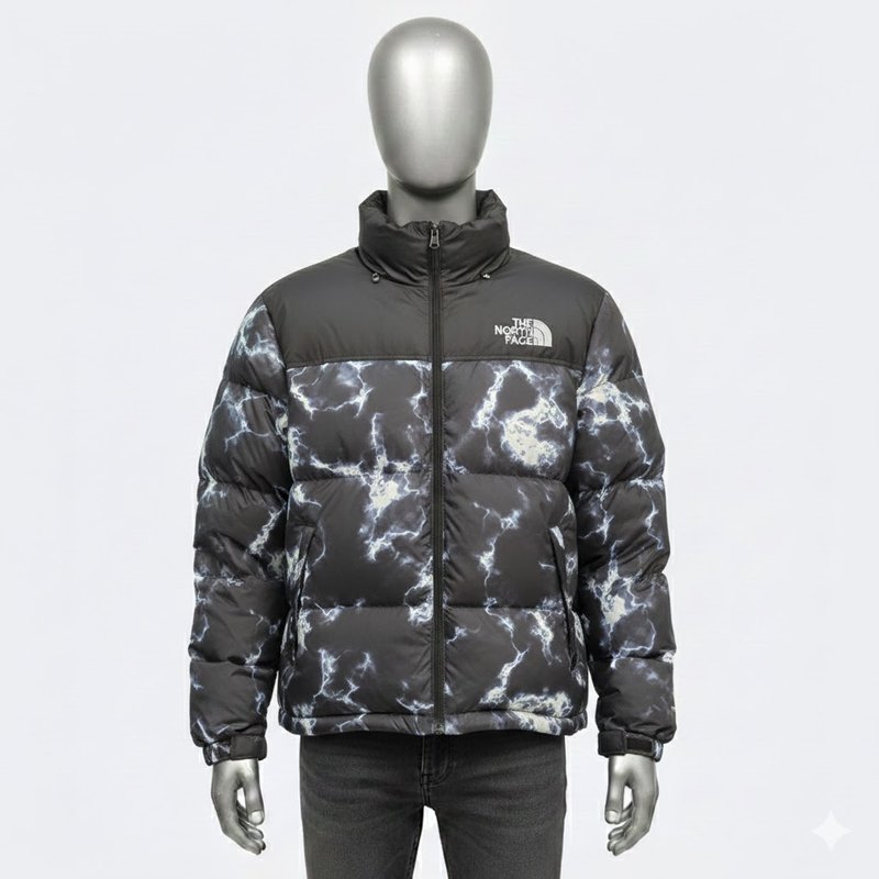 The North Face Marble Print Puffer Jacket