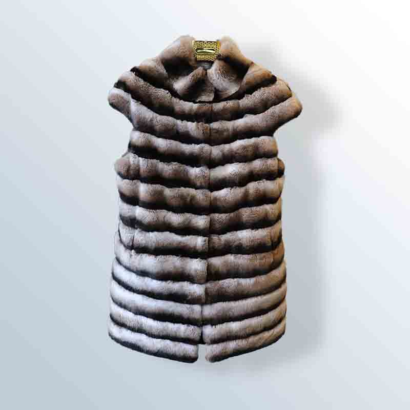 Women's long fur jacket