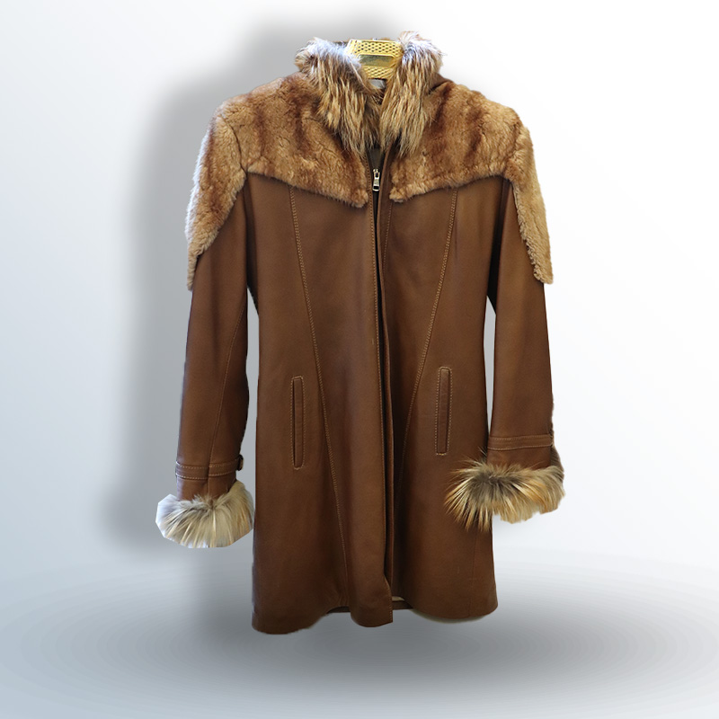 Eternity jacket with fox fur