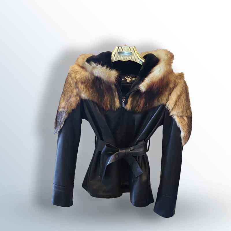 New Tella Visone jacket with fox fur