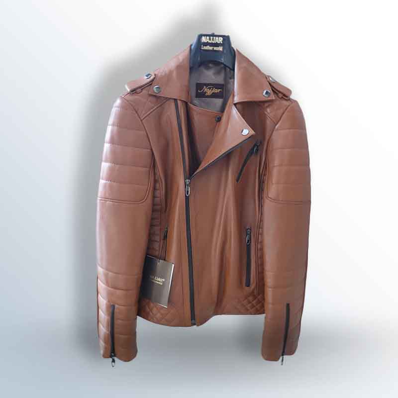 Men's Harley Jacket with Stitching