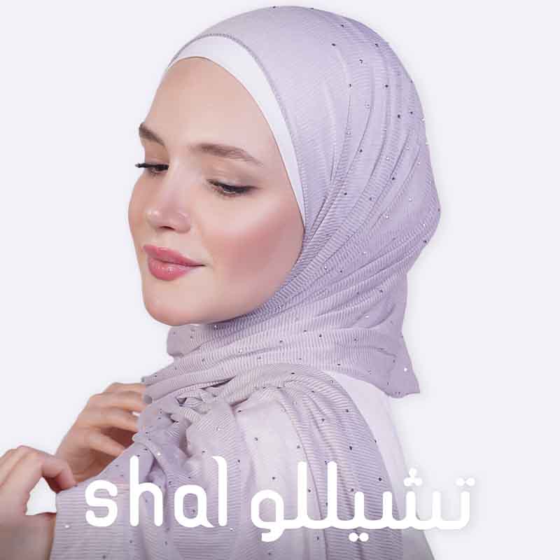 Sparkling Embellished Jersey Hijab