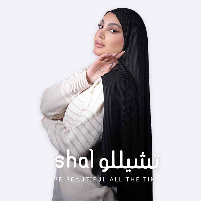 Kuwaiti striped selina 2 Hijab