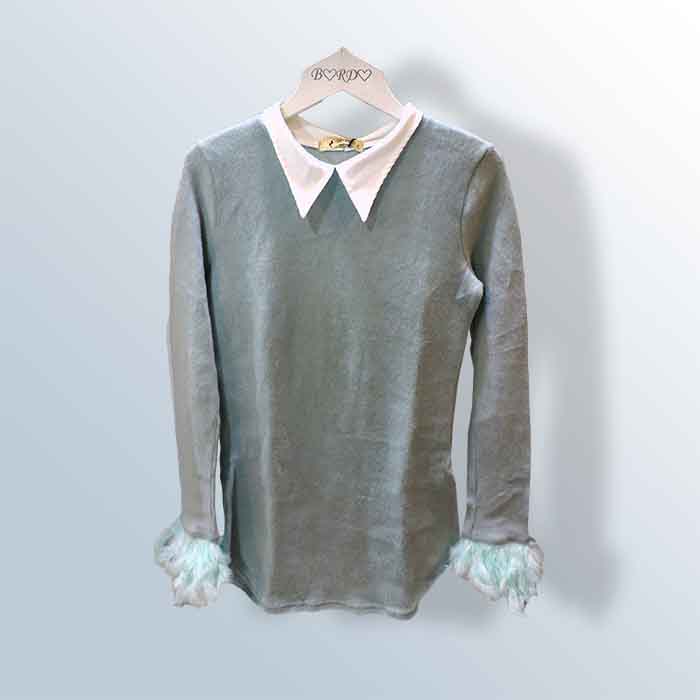 Women's Shirt Collar Sweater