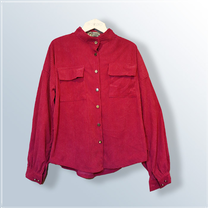 Short wool shirt