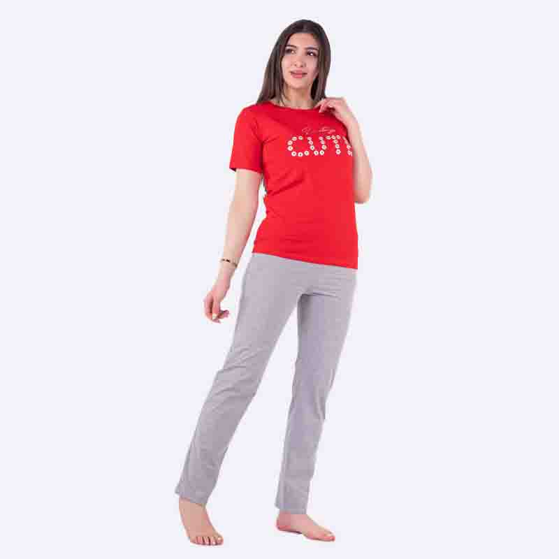 T-shirt and Trousers Pajama Set