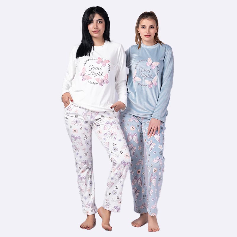 Butterfly Print Pajama Set