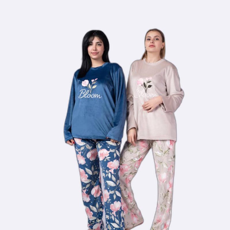 Bloom Floral Velvet Lounge Set