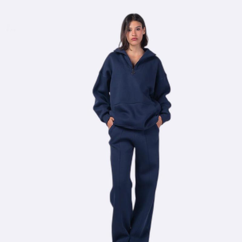 Navy Fleece Lounge Set