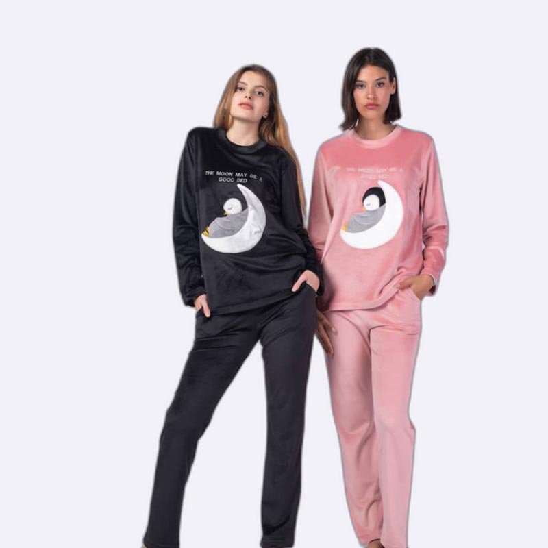 Moon Dreams Velvet Pajama Set